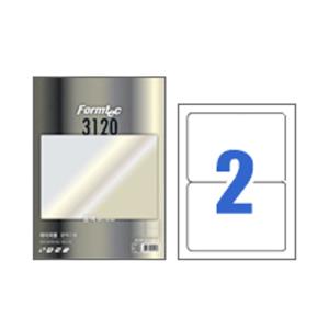 [폼텍] LA-3120 레이저 광택 라벨(2칸/A4)_20매입